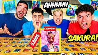 WE BOUGHT +100,000 FIGURINES FROM THE NEW FREE FIRE ALBUM FT: Donato Jeanki Antronixx