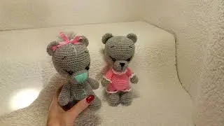 Мишки - игрушки вязаные крючком