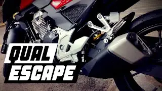 Devo manter o ESCAPAMENTO ESPORTIVO e ORIGINAL da CB300F Twister?