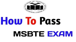 MSBTE- How To Study In Short time | msbte Exam pass kaise Kare?