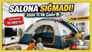Evde Çadır Denemeleri - SIĞMADI | Indoor Tent Setup – Family Camping Test