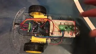 Raspberry Pi Pico Collision Avoidance Robot Programed with Micropython for CoderDojo Coding Clubs