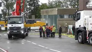 Putzmeister: Übung der Jugendfeuerwehr Aichtal bei Putzmeister