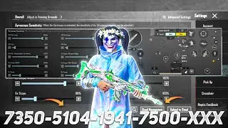 New Update 3.2🔥Best Sensitivity Code + Control Settings Pubg Mobile/Bgmi Sensitivity 2024