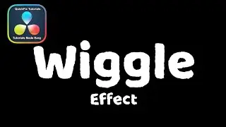 Animated Wiggle Text Effect | DaVinci Resolve Quick Tip