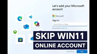 Windows 11 Bypass Microsoft Account |Bypass Windows 11 Microsoft Account