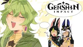 ¿Quién le gusta a Collei? - Genshin Impact comic (FANDUB)