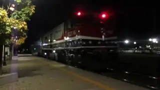Amtrak Pere Marquette departing Holland, Michigan with Veterans day NPCU 90221
