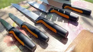 Набор ножей Fiskars Functional Form 1062927. Распаковка и обзор.