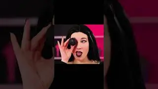 Playing with black macaroons
