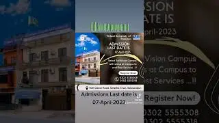 Virtual University Admissions Last date is 07-April-2023