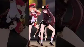 【genshin MMD】Yanfei and Hutao || Genshin impact #mmd #dance #shorts #genshinimpact #yanfei #hutao