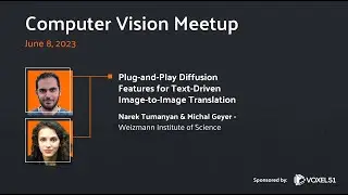 Computer Vision Meetup: Plug-and-Play Diffusion Features for Text-Driven Image-to-Image Translation
