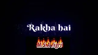 My favorite line im black screen status work by M.S.A