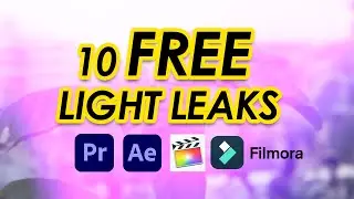 10 Free Light leaks For Any Video editing Software | Link in the description