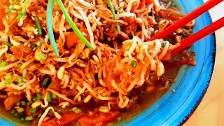 Салат из пророщенных ростков по-корейски! Молодильные Росточки! БЕЗ УКСУСА!