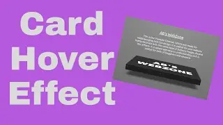 Awesome Card Hover Effect | Using Some CSS