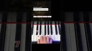 Vois sur ton chemin (Techno Mix) - Easy Piano Tutorial #learnpiano #pianotutorial #easypiano