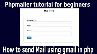 How to send Mail using gmail in php for beginners
