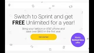 SPRINT FREE ONE YEAR BYOD UNLIMITED EVERYTHING with eligible device and sim required