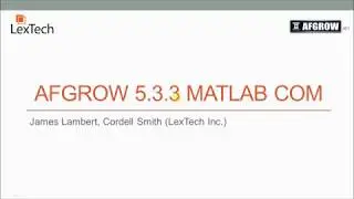 Using MATLAB to Perform a Crack Growth Life Prediction in AFGROW version 5.3.3 or higher