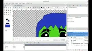 to create a basic character in Synfig studio. head turning 90 degrees in Synfig Studio