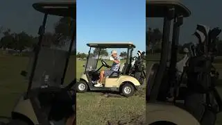 Is this the worst golf cart you’ve ever seen? #golf #golfclub #worstgolfcourse #golfcart