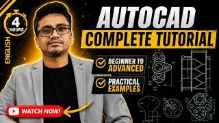 AutoCAD Complete Tutorial for Beginners in English || AutoCAD Civil/ Electrical/ Architecture/ Mech