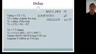 Time delay calculation in 8085