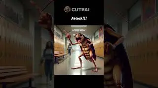 Kitten & Cockroach Revenge on Bullies #meme #funny #aicat