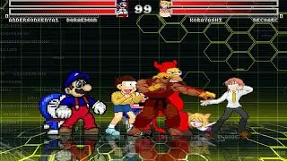 Team andersonkenya1 vs Team AntoniortMugens MUGEN Request 4v4 Battle!!!
