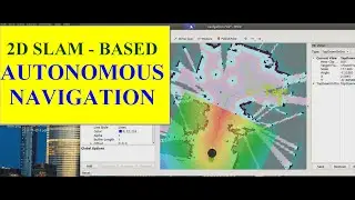 Autonomous navigation using 2D SLAM - Hokuyo LiDAR