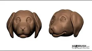 Học zbrush_Năm tuất điêu khắc tượng cún con_Phần 02