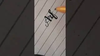 how to write using cut marker in English tutorial ✅ #handwriting #marker #name #english #calligraphy