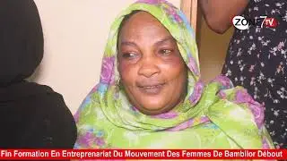 fin formation En Entreprenariat Du Mouvement Des Femmes Bambilor Débout