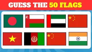 Can You Identify 50 ASIAN FLAGS in One Go?