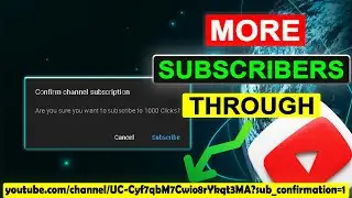 How To Make a YouTube Subscription Link - Full Guide 2024 | Pop Up Button | English | 1000 Clicks