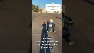 3 AÑOS y prueba moto de gasolina!!!