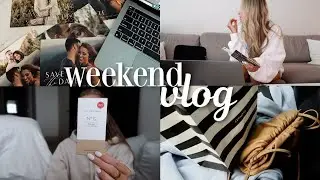 vlog: putting together our save the dates, recent product empties and repurchases + more!