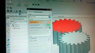 Gear simulation in unigraphics