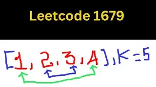 Leetcode 1679 : Max Number of K - Sum Pairs, Two Pointers, Sorting