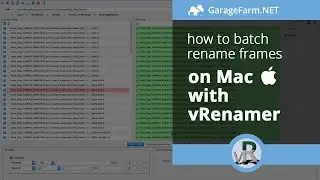 How to batch rename frames in Mac with vRenamer