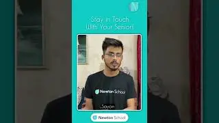 Stay in touch of your Seniors ! | #shorts | Newton School