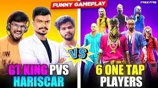 🤬PVS x GAMING TAMIZHAN x HARI SCAR vs 6 One Tap Vadakan Player | Funny Clash Squad Tips & Tricks