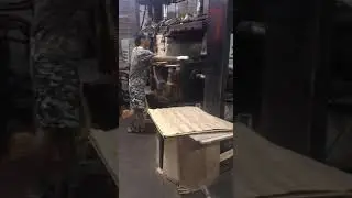 Manufacter process of plywood curved chair Flow curved hot press for bend chair WA:0086-13053952792