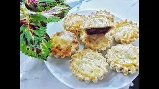 ПЕСОЧНЫЕ КОРЗИНОЧКИ с вишней. Песочное тесто  рецепт за 3 минуты.