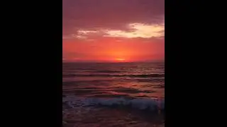 Рассвет на Каспийском море 