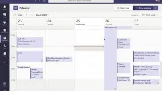 Scheduling Virtual Meetings in Teams