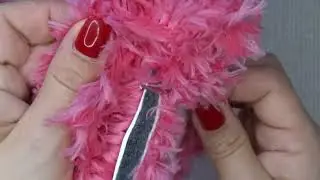 Вязаные тапочки из Alize Puffy Fur