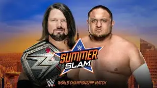 WWE Summerslam 2018: AJ Styles vs. Samoa Joe